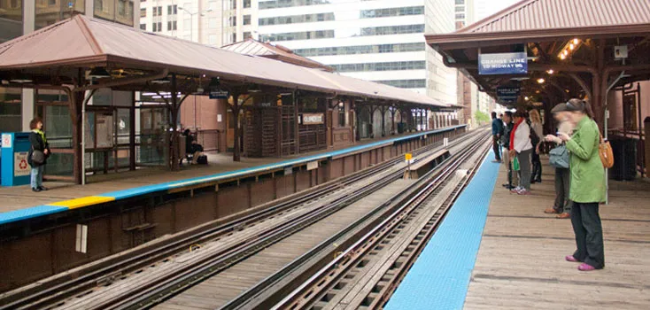 CTA - Orange, Pink, Purple and Brown Lines - Quincy Station