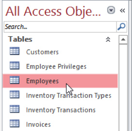 microsoft access database object